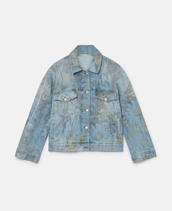 WOMAN DENIM PRINTED JACKET